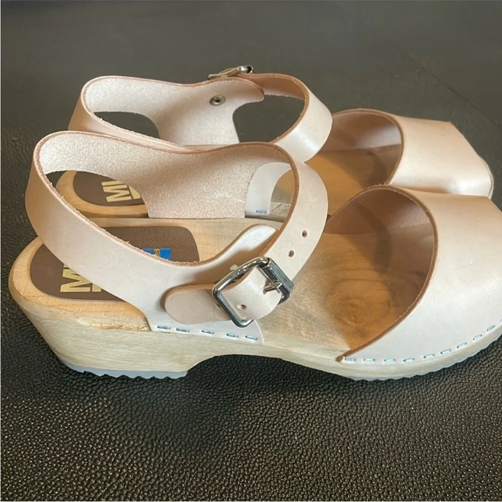 ❤️🔥Mia - Anja Swedish Clogs in Natural Leather - Size EU40 / US 9.5 - Picture 7 of 11